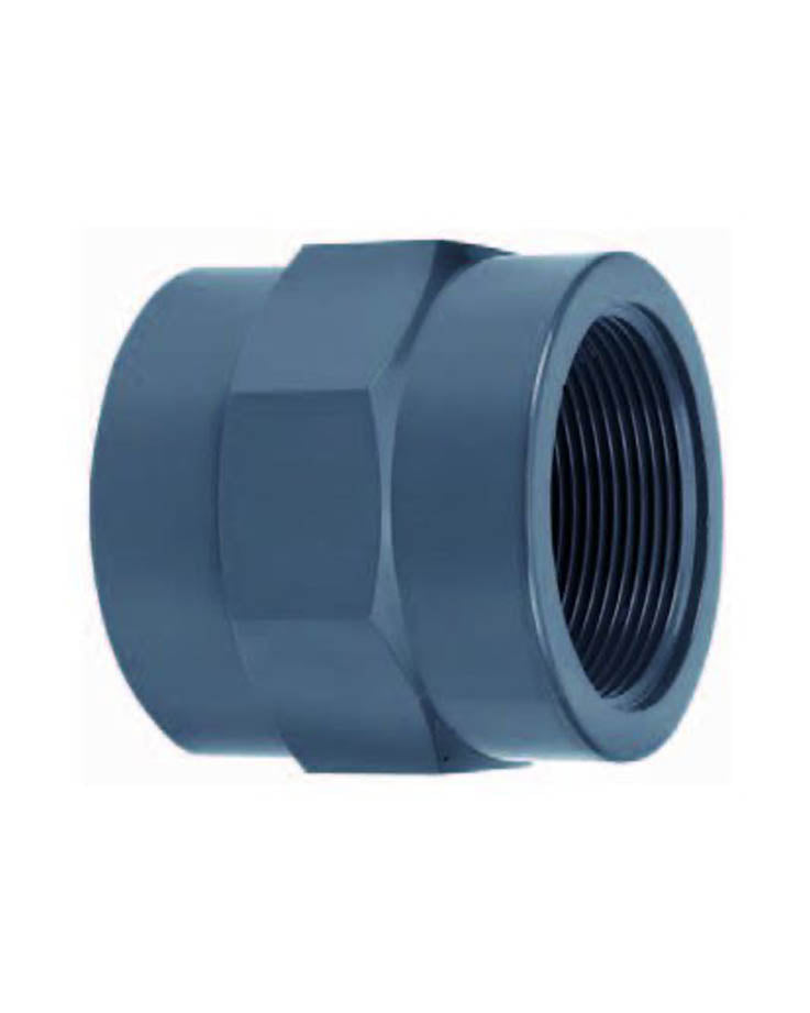 SiBO PVC-Gewindemuffe mit Innengewinde