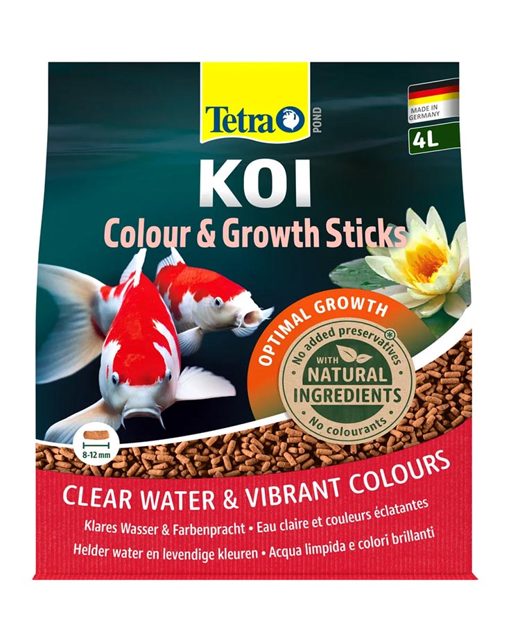 Tetra Pond Koi Sticks Colour and Growth