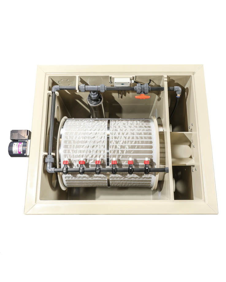 DVS Trommelfilter mit eingebauter Spülpumpe PP35-P