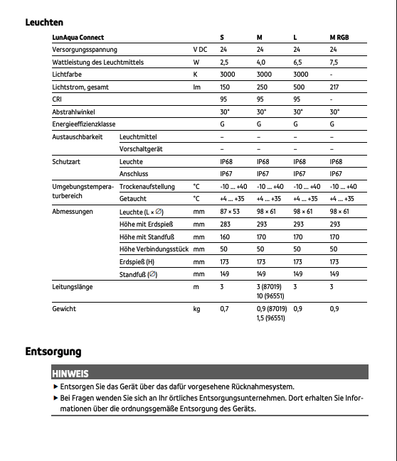 Oase LunAqua Connect Netzteil 36 W