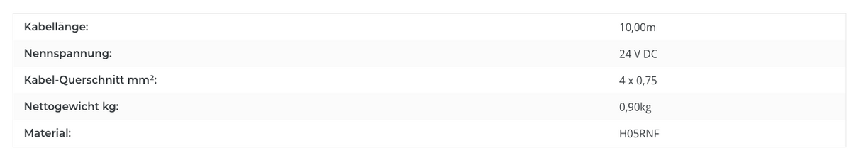 Oase LunAqua Connect Outlet-Kabel 10m RGB