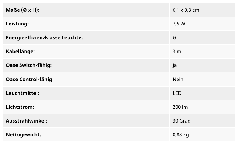 Oase LunAqua Connect M Solo RGB