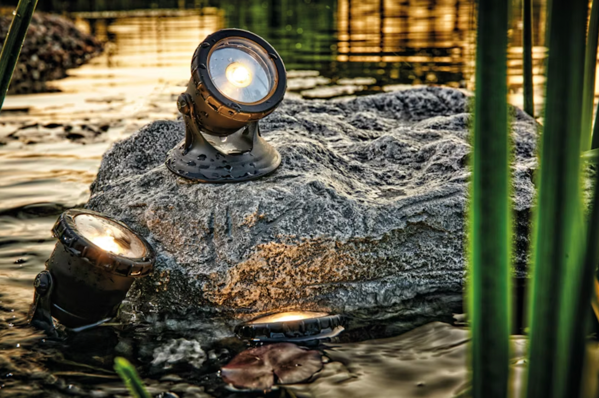 Pontec Teich- und Gartenbeleuchtung PondoStar LED warm Set 3