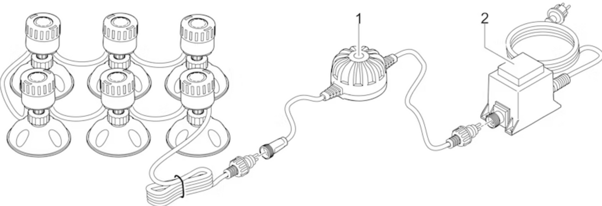 Pontec Teich- und Gartenbeleuchtung PondoStar LED Set 6