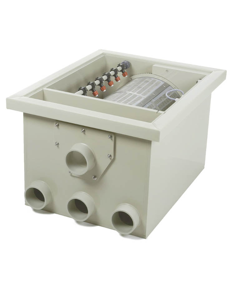 DVS PP35 Trommelfilter mit Steuerung und optionaler Spülpumpe