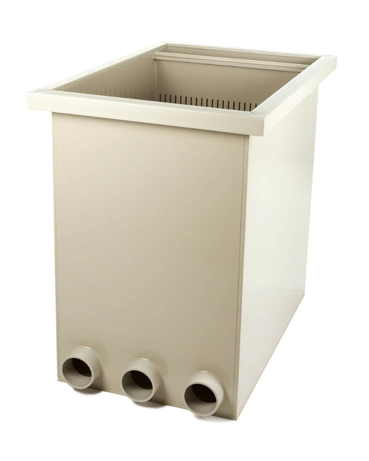 Innenansicht BK150 Biokammer mit Luftscheibe und Filtermedium