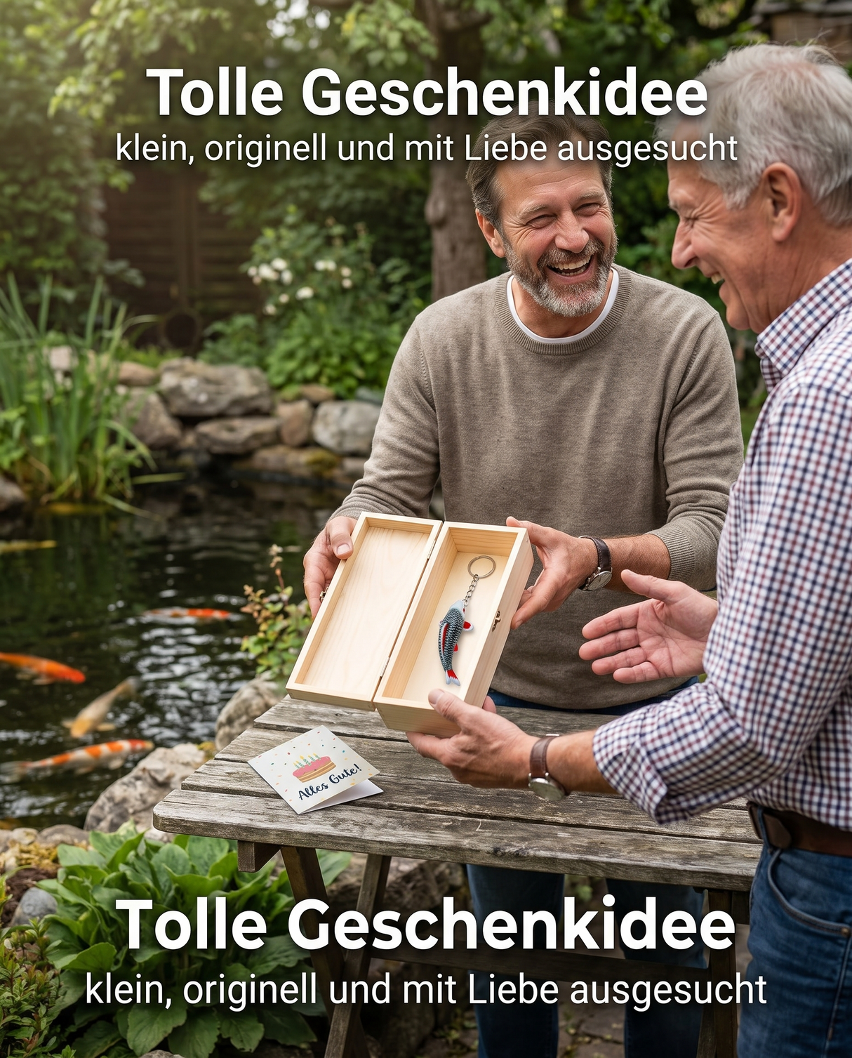Limitierte Koi Figur Asagi Schlüsselanhänger – handbemalte Koi Schlüsselanhänger