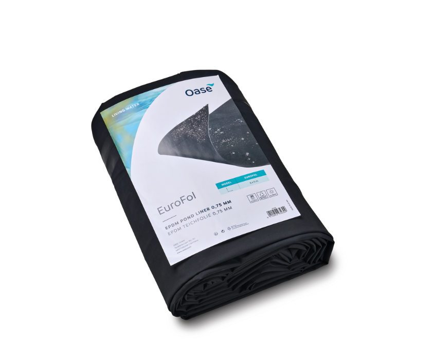 OASE EuroFol EPDM Teichfolie 0,75 mm in 5 × 6 m – vorkonfektionierte Teichfolie