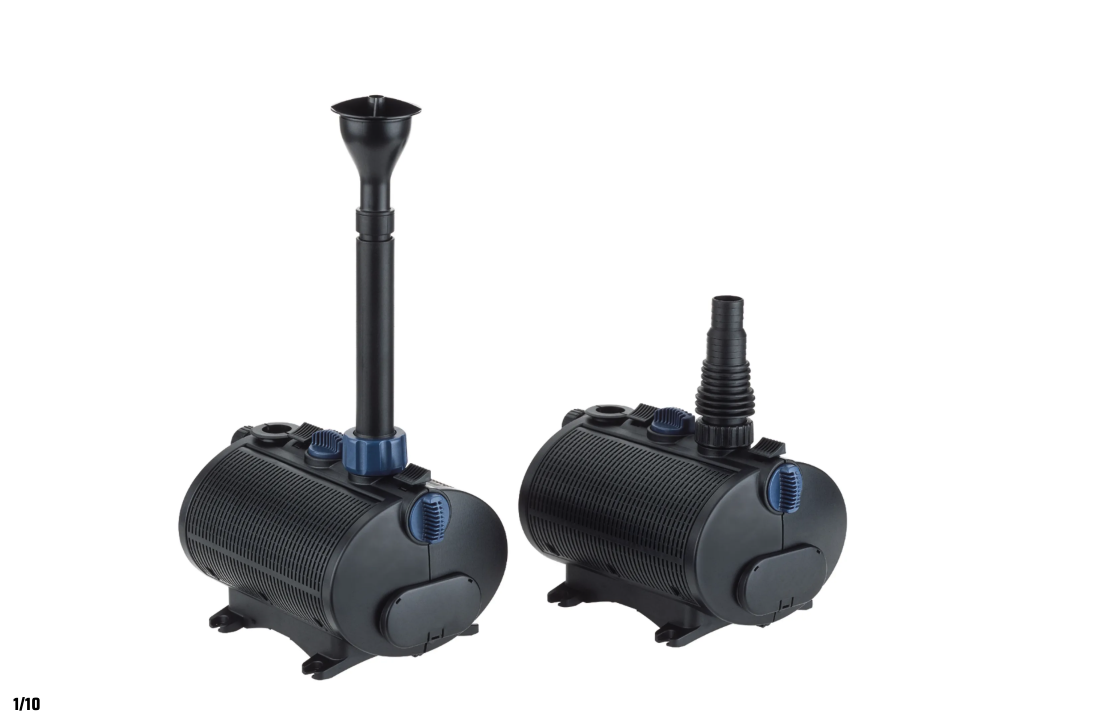 Solar Teichpumpe Oase Aquarius Solar mit Düsenaufsätzen