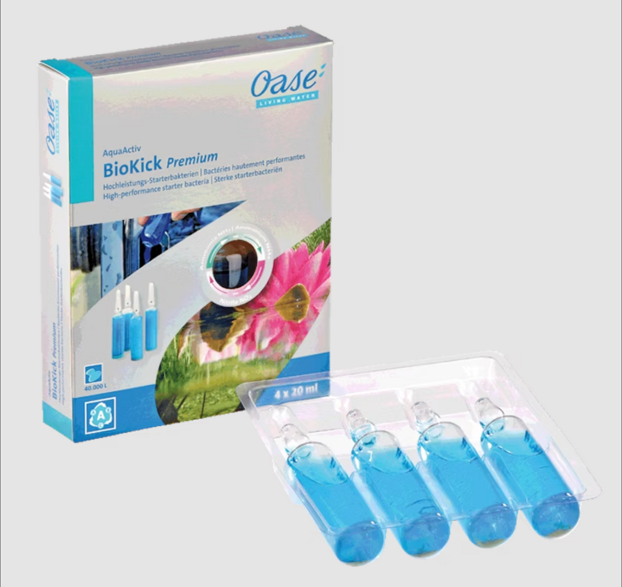 Oase BioKick Premium 4x20ml Teichfilter Bakterien