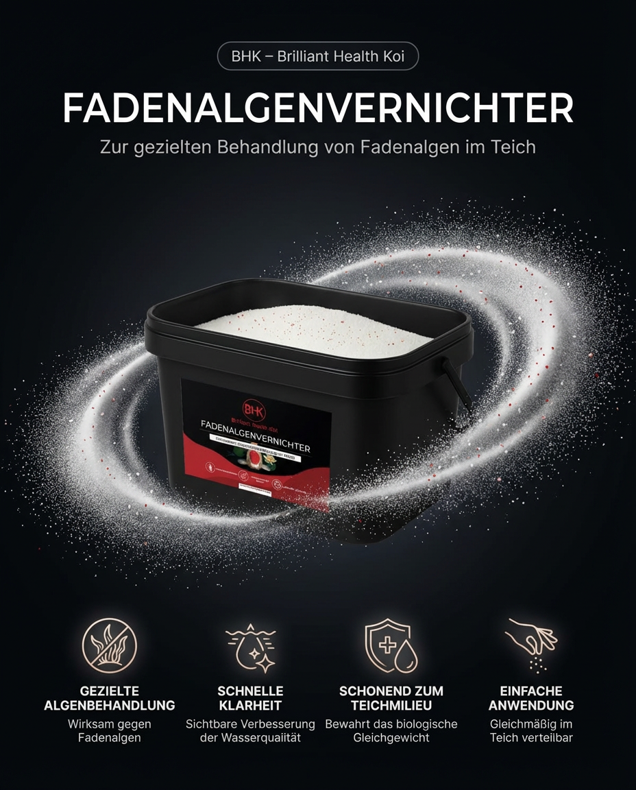 BHK Fadenalgenvernichter für Koi Teich gegen Fadenalgen und klares Wasser