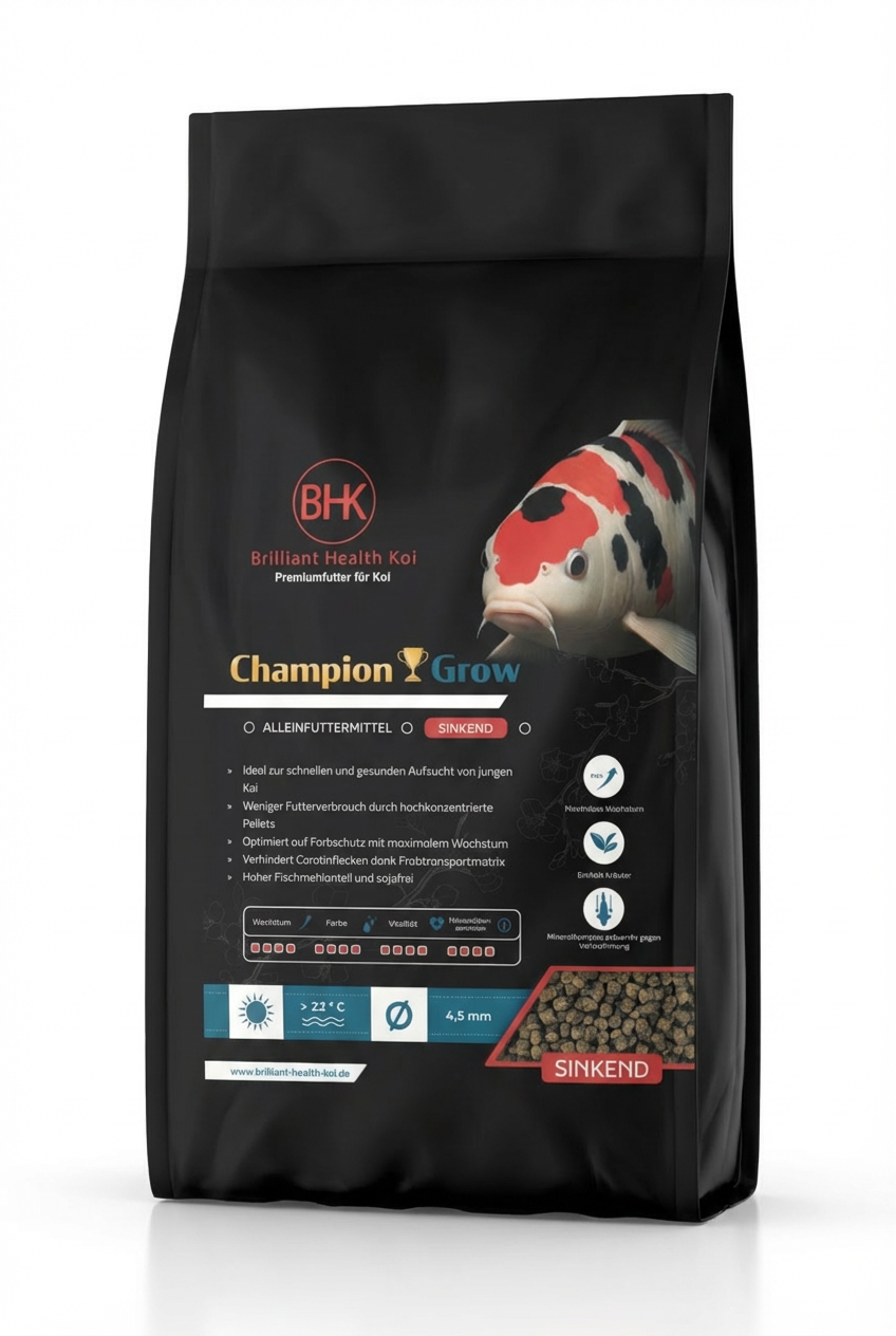 BHK Champion Grow Koi Futter sinkend für schnelles Wachstum