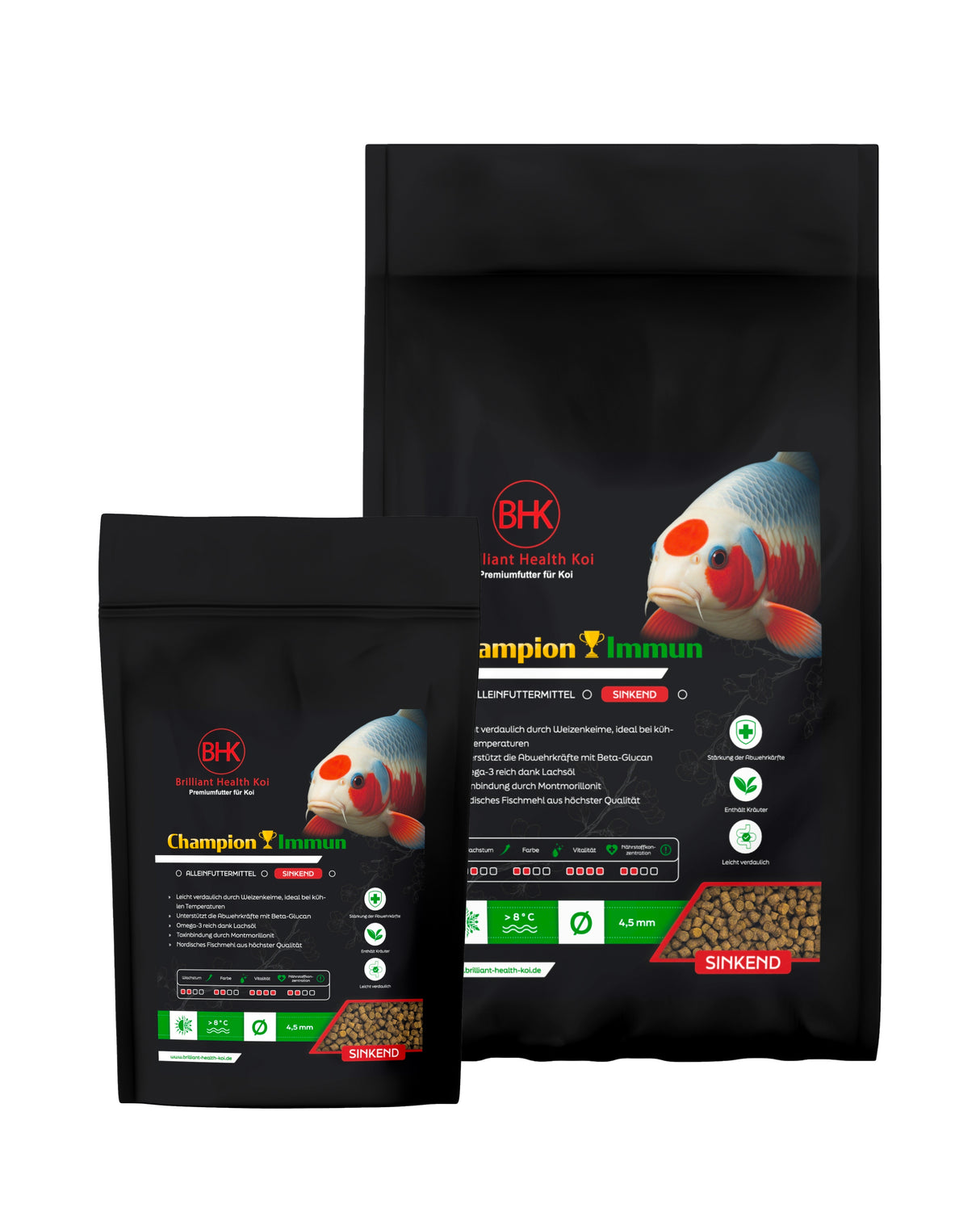 BHK Champion Immun sinking Koifutter – sinkendes Immunfutter für Koi