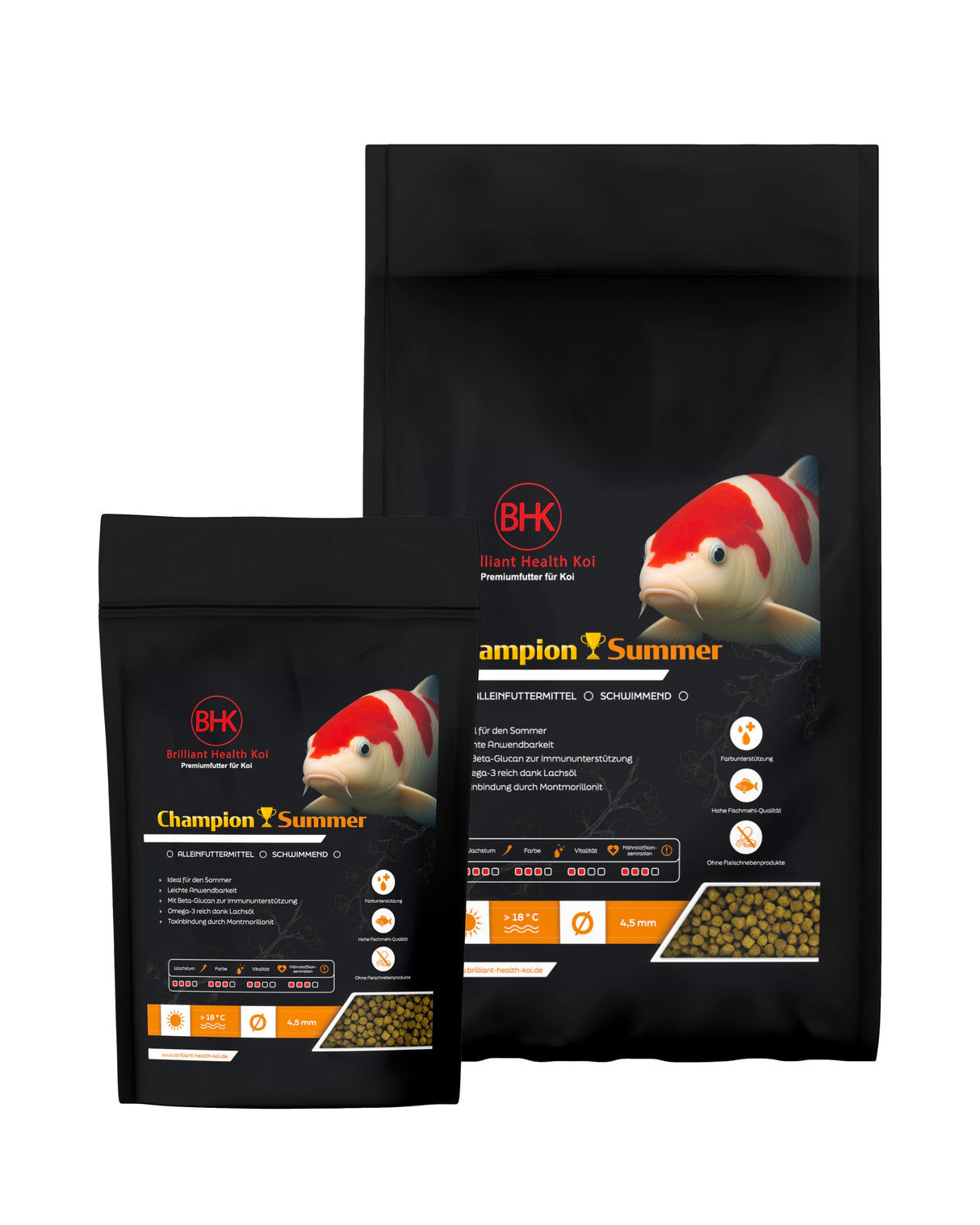 BHK Champion Summer Swimming Koifutter – schwimmendes Sommerfutter für Koi