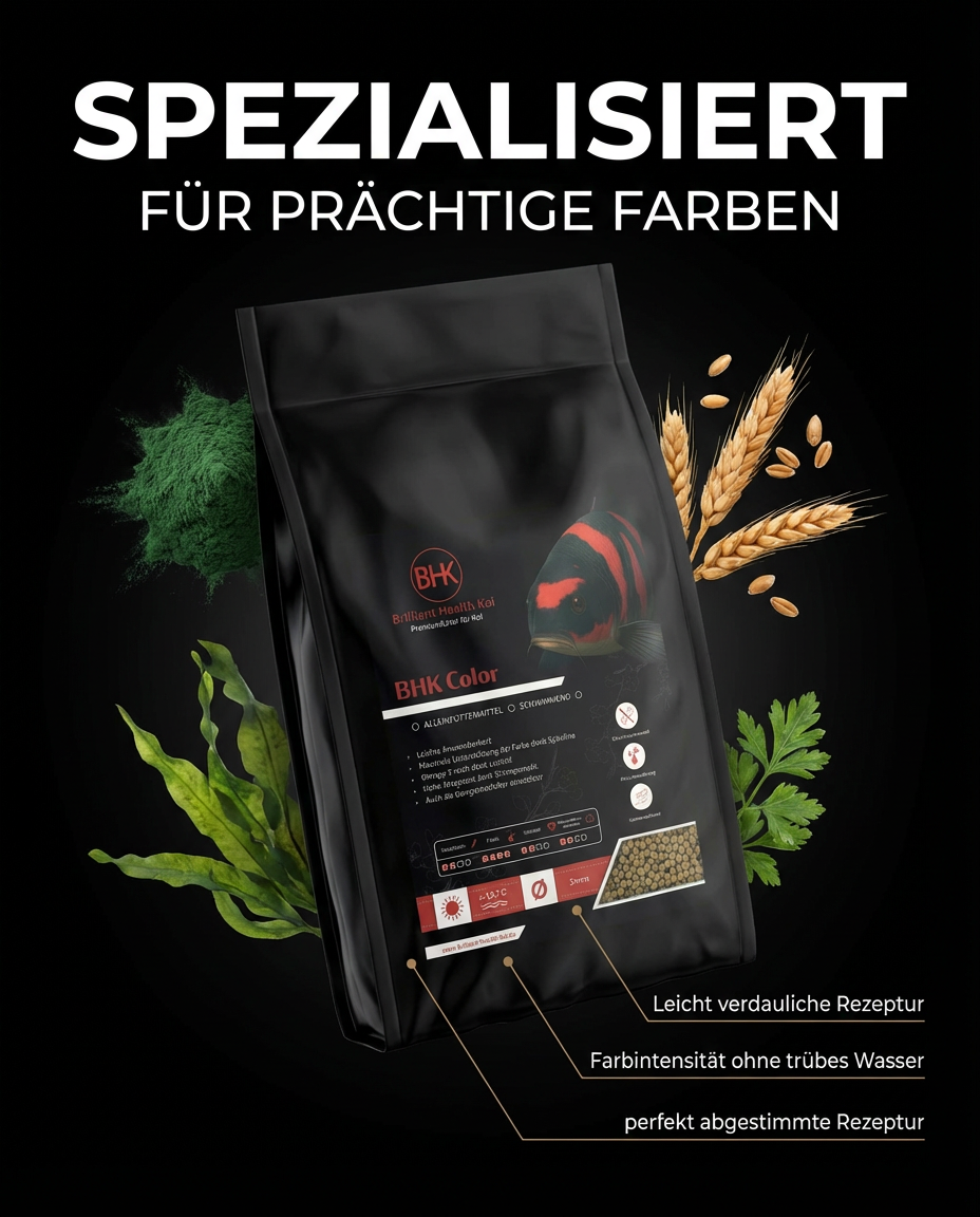 BHK Daily Color – Farbfutter für Koi mit schwimmenden Pellets
