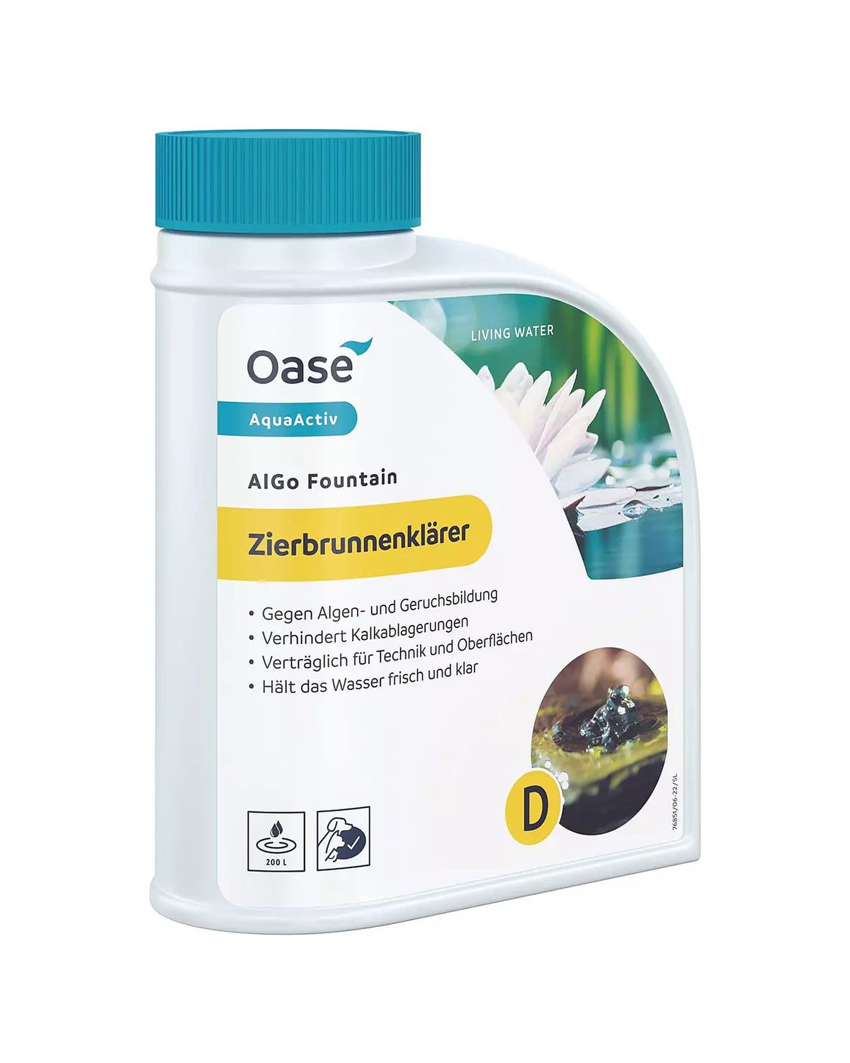 OASE AquaActiv AlGo Fountain Zierbrunnenklärer in der 500-ml-Flasche