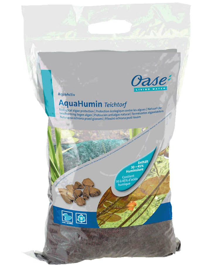 Oase AquaActiv AquaHumin 10 l Teichtorf mit Huminsäuren zur Stabilisierung des Teichmilieus und Unterstützung klaren Teichwassers