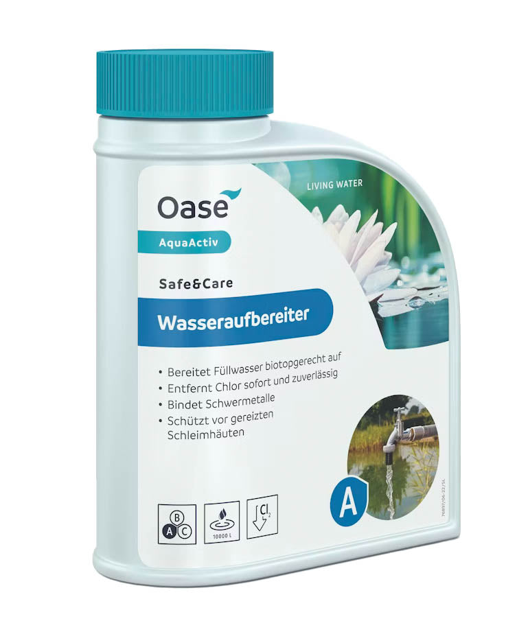 Oase AquaActiv Safe & Care 500 ml Wasseraufbereiter zur Aufbereitung von Leitungswasser im Gartenteich