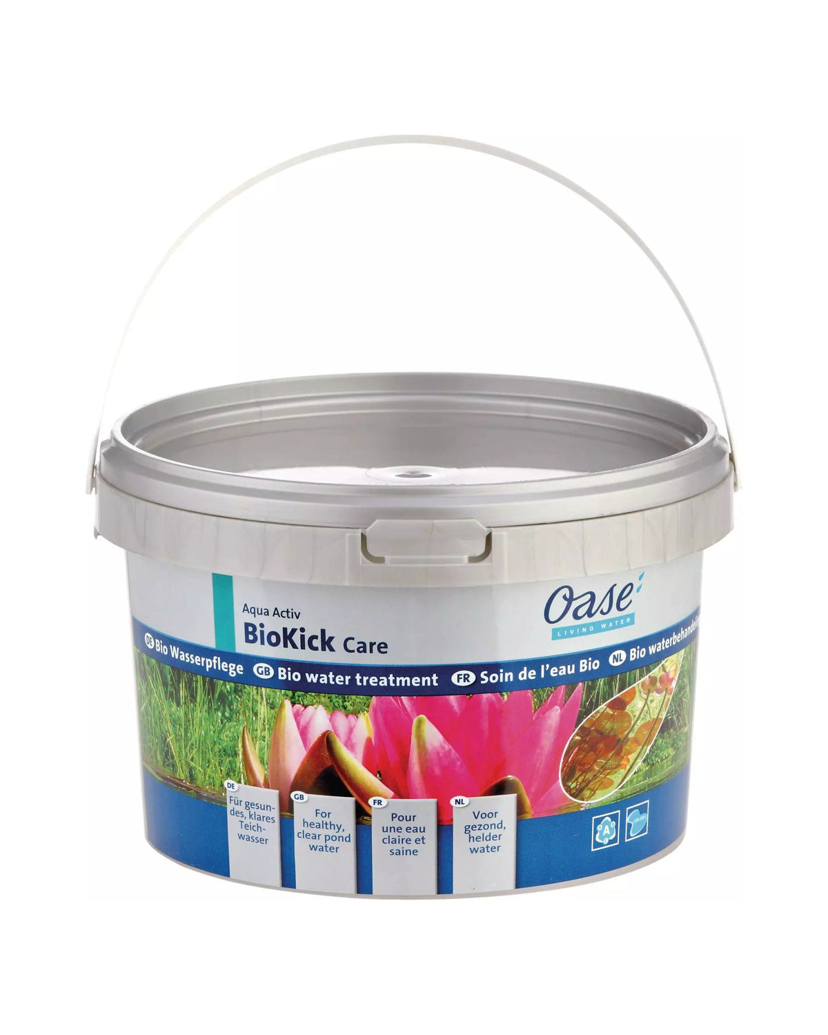 OASE AquaActiv BioKick Care 2 l im Eimer mit Henkel, älteres Verpackungsdesign
