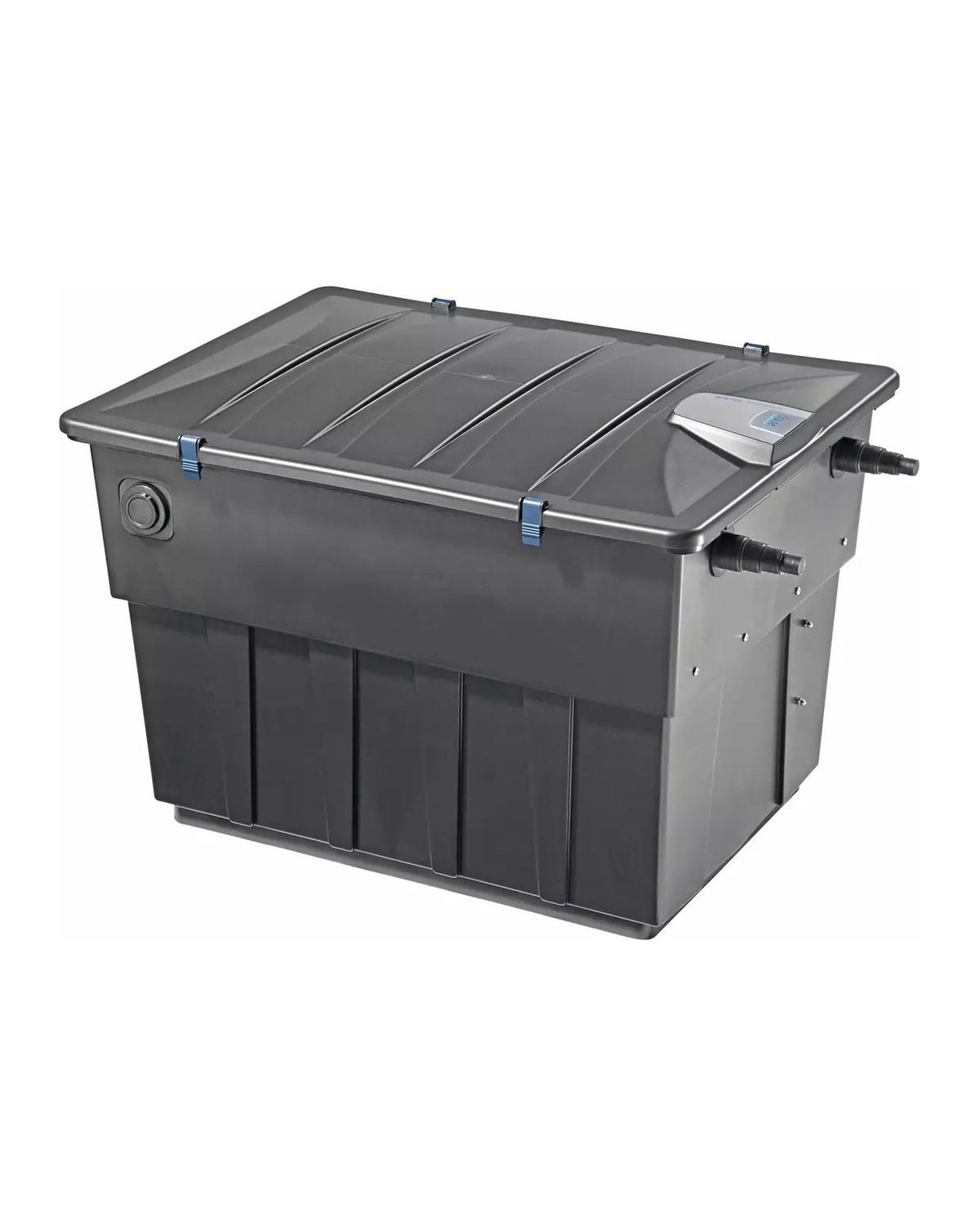 OASE BioTec ScreenMatic² 60000 mit höherem Gehäuse und Steuereinheit auf dem Deckel