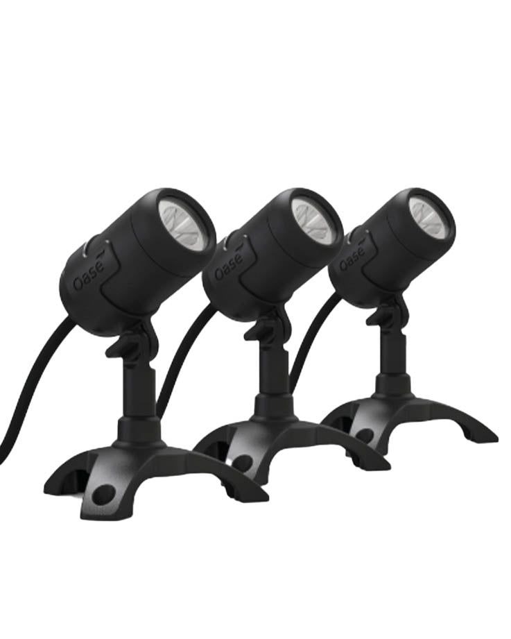 Oase LunAqua Connect M Set 3 mit drei Garten- und Teichspots