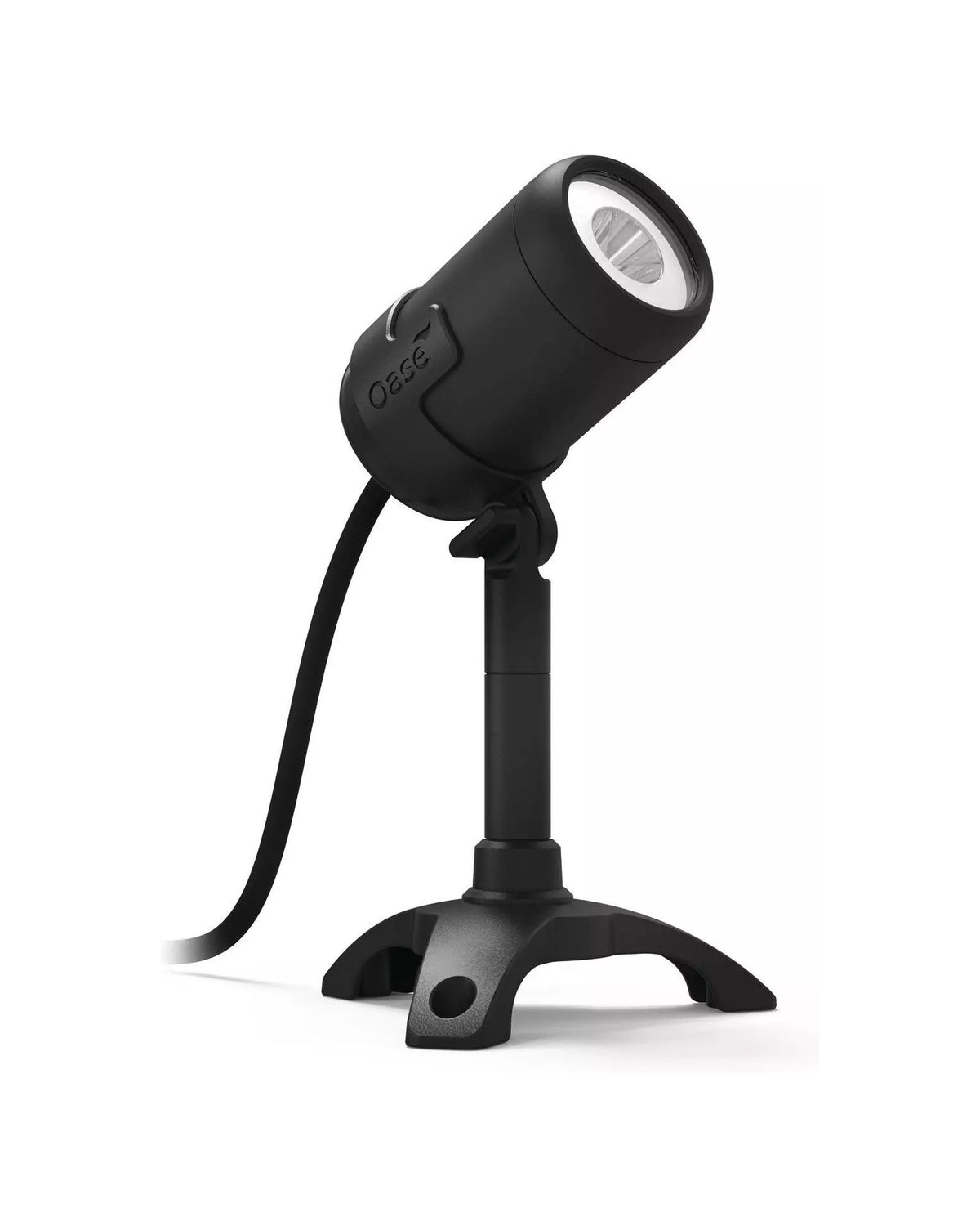 OASE LunAqua Connect Solo weiß mit Verlängerungsstück auf dem Standfuß, Kopf nach oben gerichtet