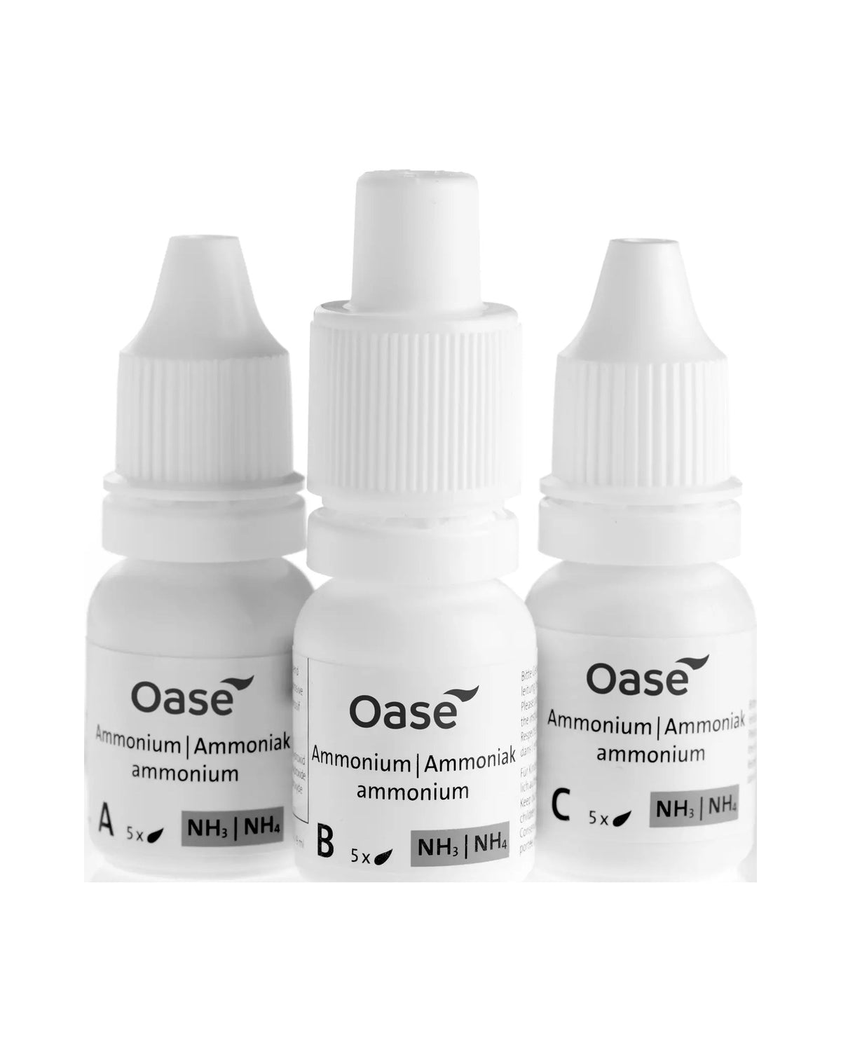 OASE Nachfüllset Ammonium/Ammoniak 50663 mit den Lösungen A, B und C