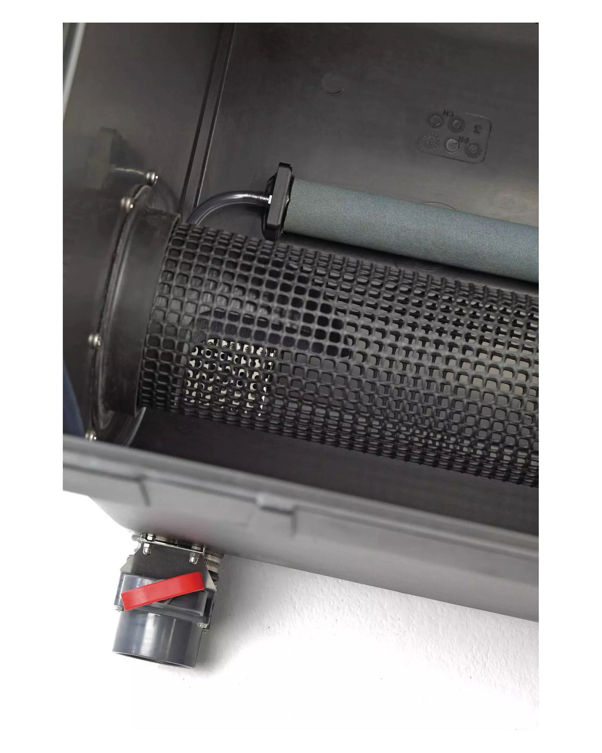 OASE ProfiClear Premium Moving Bed Modul leer: Siebrohr mit Belüfterstein, unten der Zugschieber