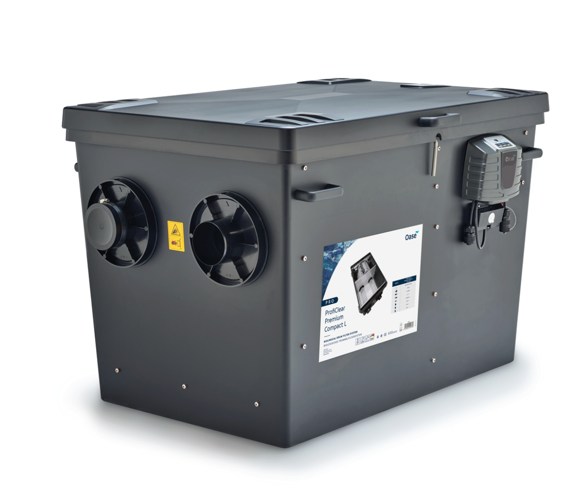 OASE ProfiClear Premium Compact-L gepumpt OC mit Anschlüssen und Filtergehäuse