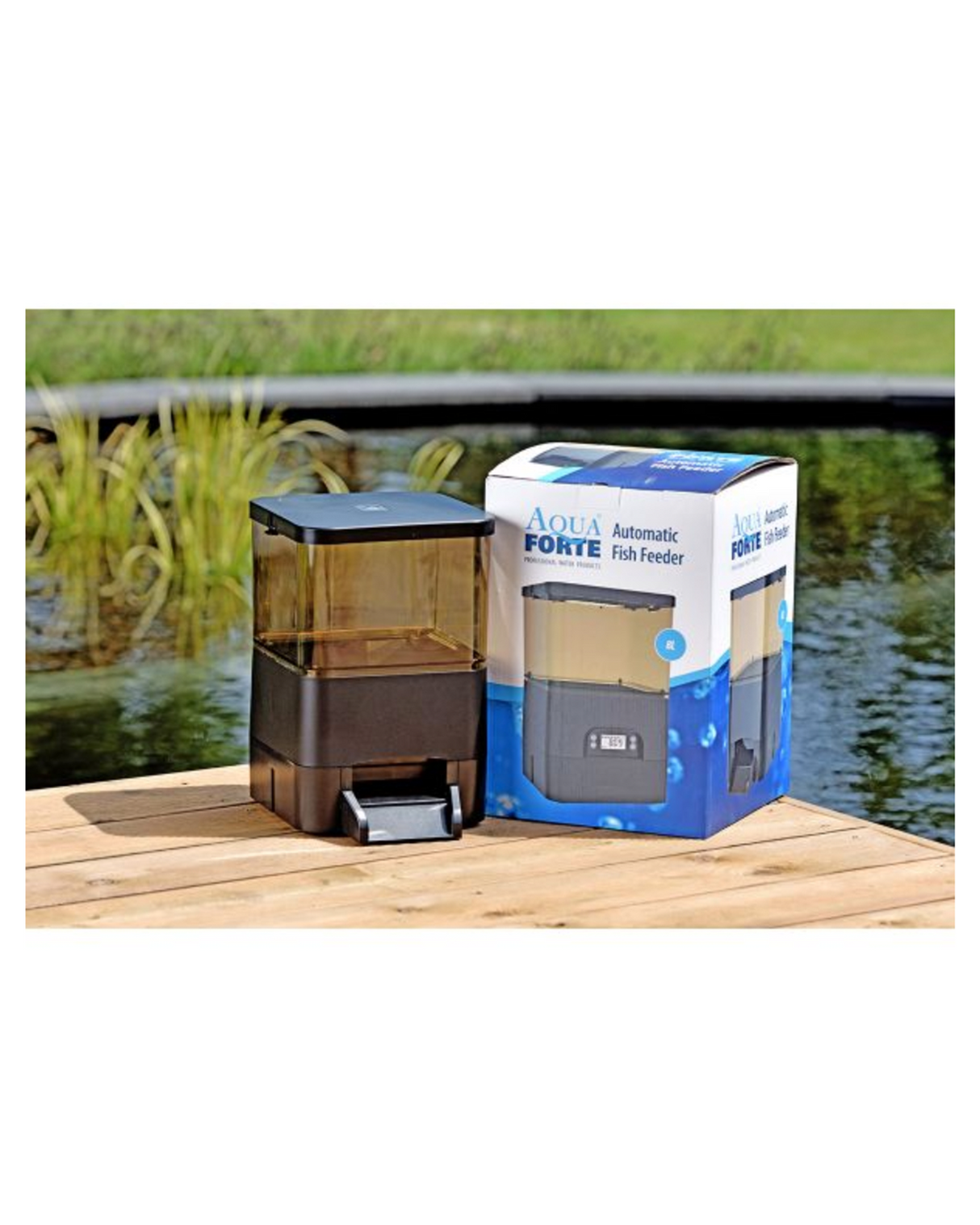 AquaForte Fish Feeder automatic feeder 8 liters