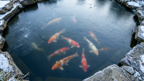 Eis auf dem Koiteich – ab wann es gefährlich wird ❄️🐟