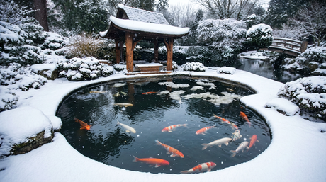 Koiteich sicher durch den Winter: Technik-Check & Schutzmaßnahmen ❄️🐟