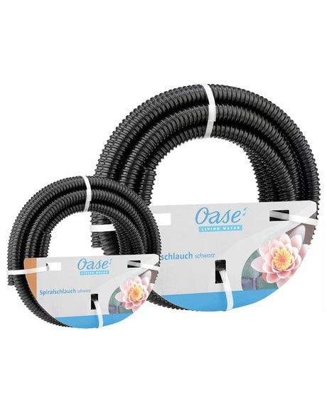 Schwarzer PVC-Spiralschlauch 5 m für Teich- und Filteranlagen