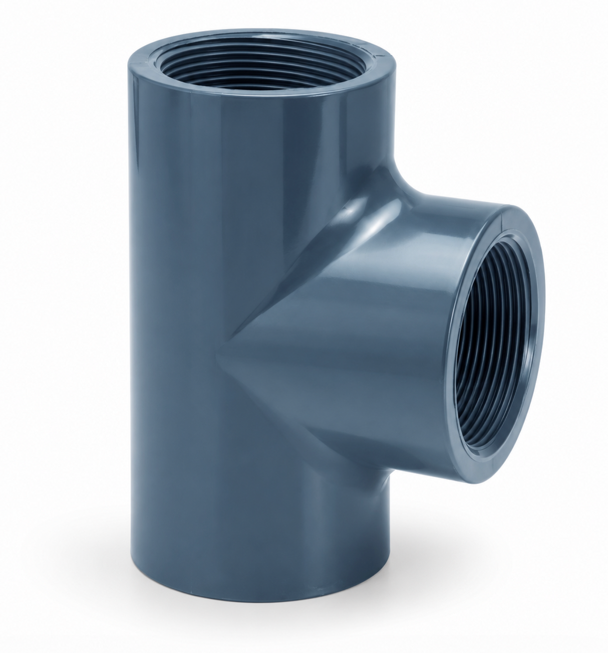 PVC T-Stück 90° mit 3x Innengewinde PN 16