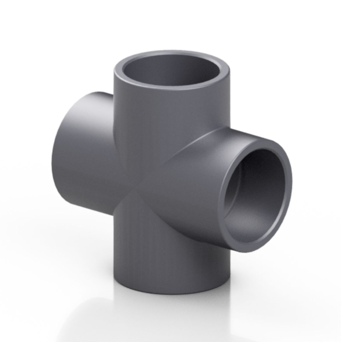 PVC Kreuzstück – 4-Wege Rohrverbinder PN 16