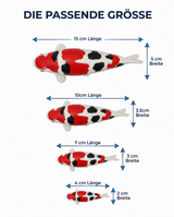 Limitierte Koi Figur Doitsu Sanke 1 – handbemalte Koi Figuren stilvolle Teich- & Gartendekoration