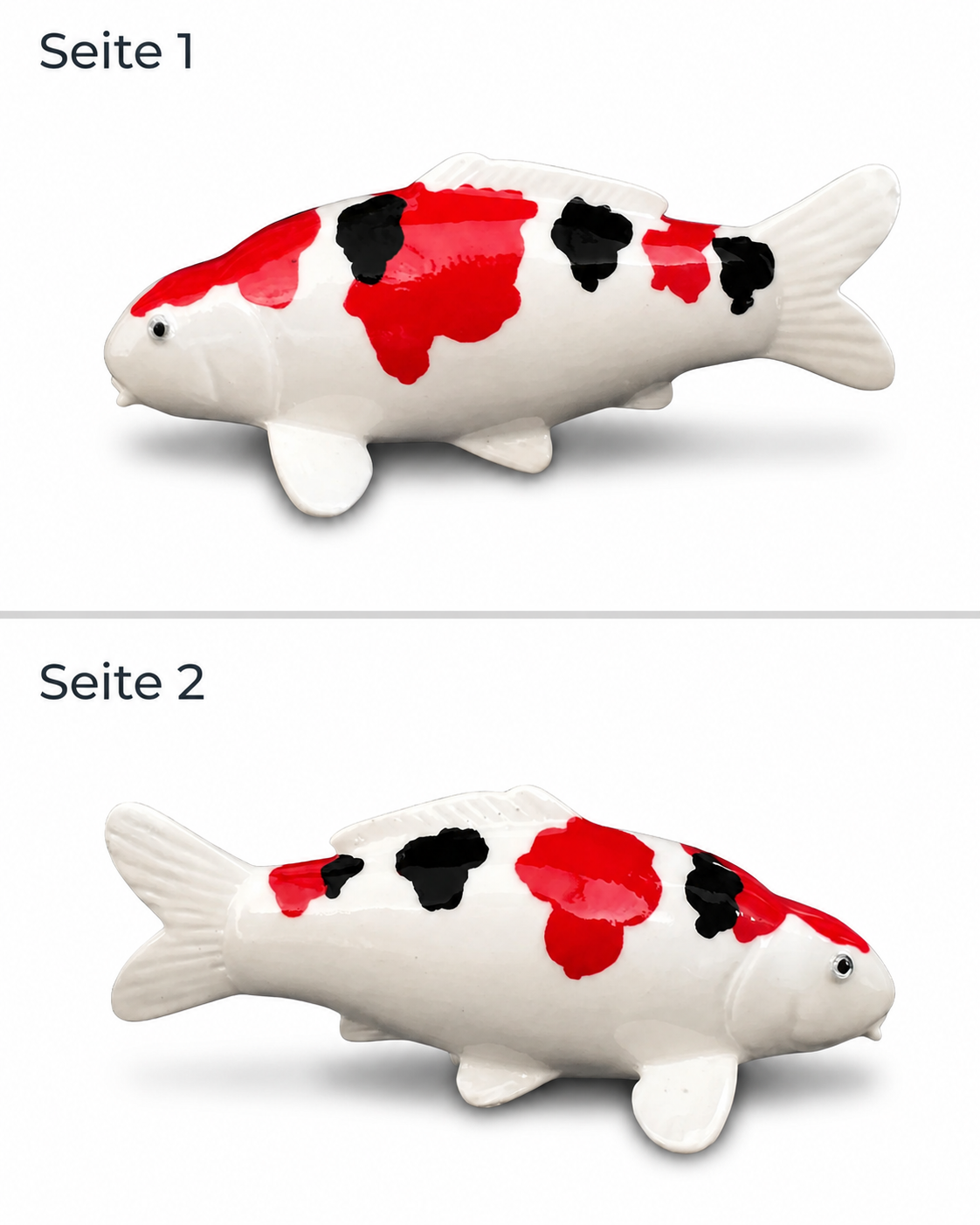 Limitierte Koi Figur Doitsu Sanke 1 – handbemalte Koi Figuren stilvolle Teich- & Gartendekoration