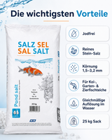 Teichsalz für Koi- & Gartenteiche