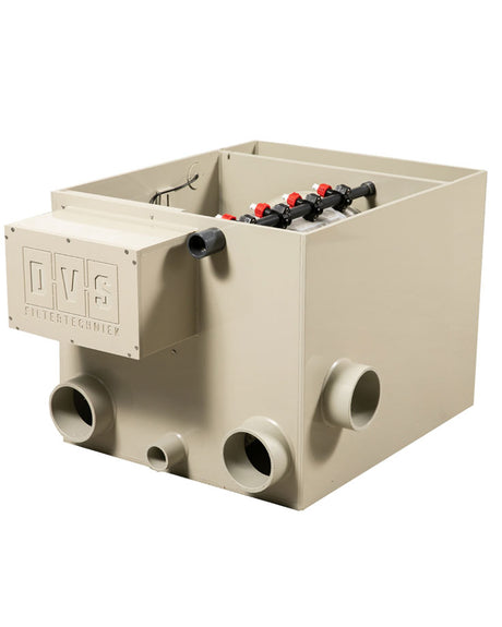 DVS Entry 25 Trommelfilter Innenansicht mit 120 Mikron Edelstahlsieb