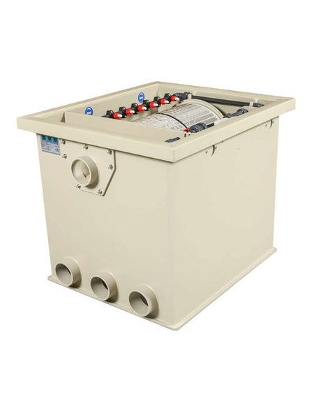 DVS Trommelfilter PP35-P mit integrierter Spülpumpe für Koi und Gartenteiche