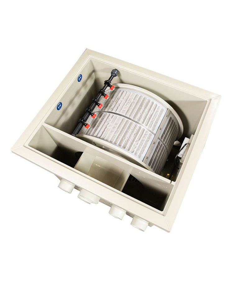 DVS Trommelfilter PP50-P mit integrierter Spülpumpe für Koi und Schwimmteiche