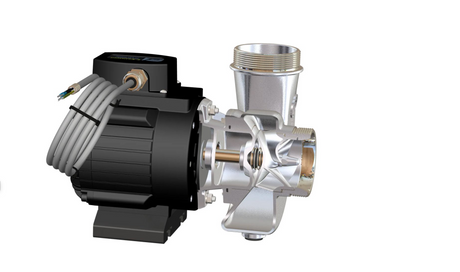 FlowFriend Junior Schnittmodell Teichpumpe Permanentmagnetmotor Edelstahlhydraulik Laufrad 40000 l/h Koiteich Filteranlage Schwimmteich Aquakultur IP67 5,5 m Förderhöhe