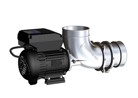 FlowFriend Pro RF144, Förderpumpe, Hochleistungspumpe, Edelstahlgehäuse, 110 m³/h, 950 W, 125 mm Anschlüsse, Drehzahlregelung, 0–10 V Steuerung, Trockenläufer, IP55, Großteich, Trommelfilter, Rezirkulationsanlage, Aquakultur