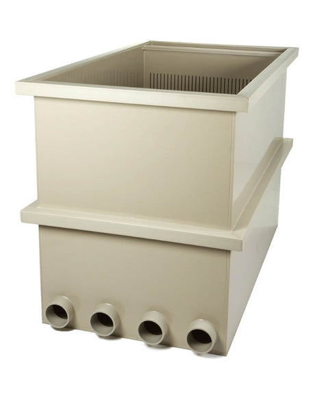 Innenansicht Biokammer BK450 mit Luftscheiben und Filtermedium