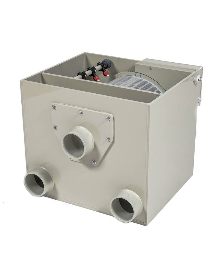 Innenansicht DVS ECO 15 Trommelfilter mit Edelstahl-Sieb