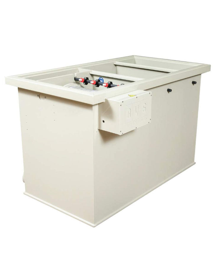 Innenansicht DVS Entry M25 Combi Trommelfilter mit Edelstahlsieb und Filtertechnik
