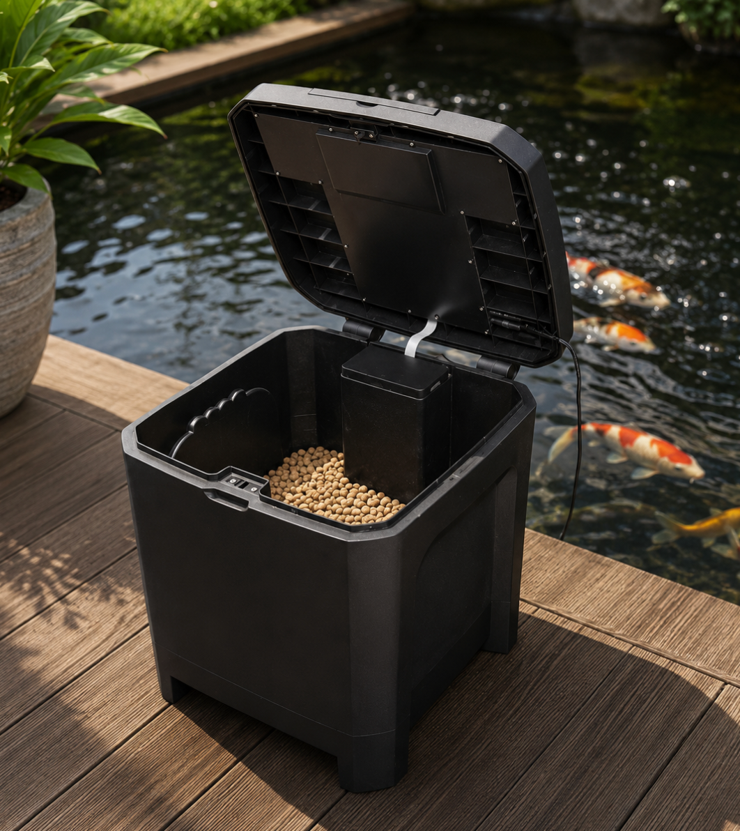 JBL ProPond AutoFood 25 L – Automatischer Futterautomat Teich 