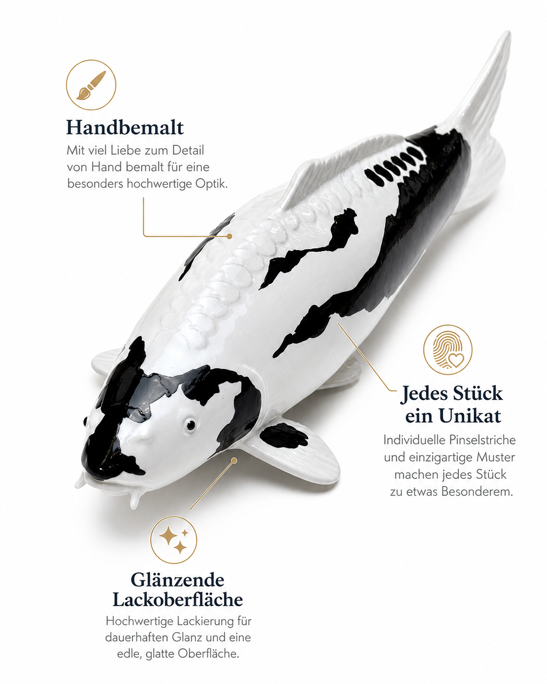 Limitierte Koi Figur Kumonryu