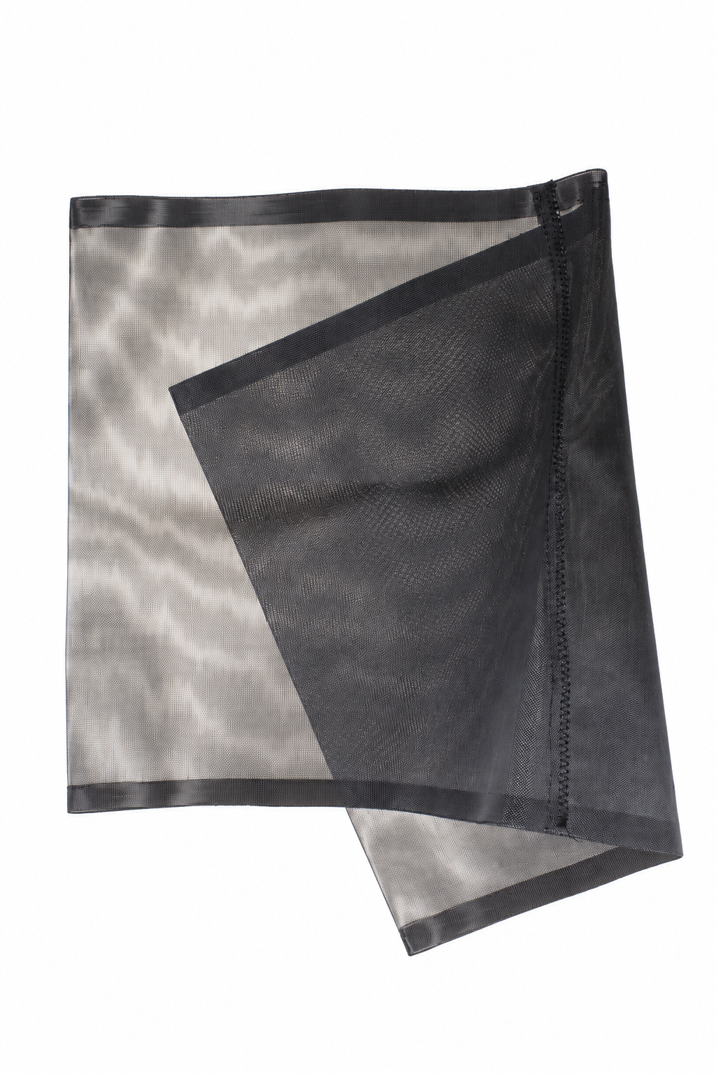 Original OASE Bandgewebe für BioTec ScreenMatic Teichfilter, graues feinmaschiges Ersatzfilterband mit verstärkten Rändern, gefaltet auf weißem Hintergrund dargestellt.