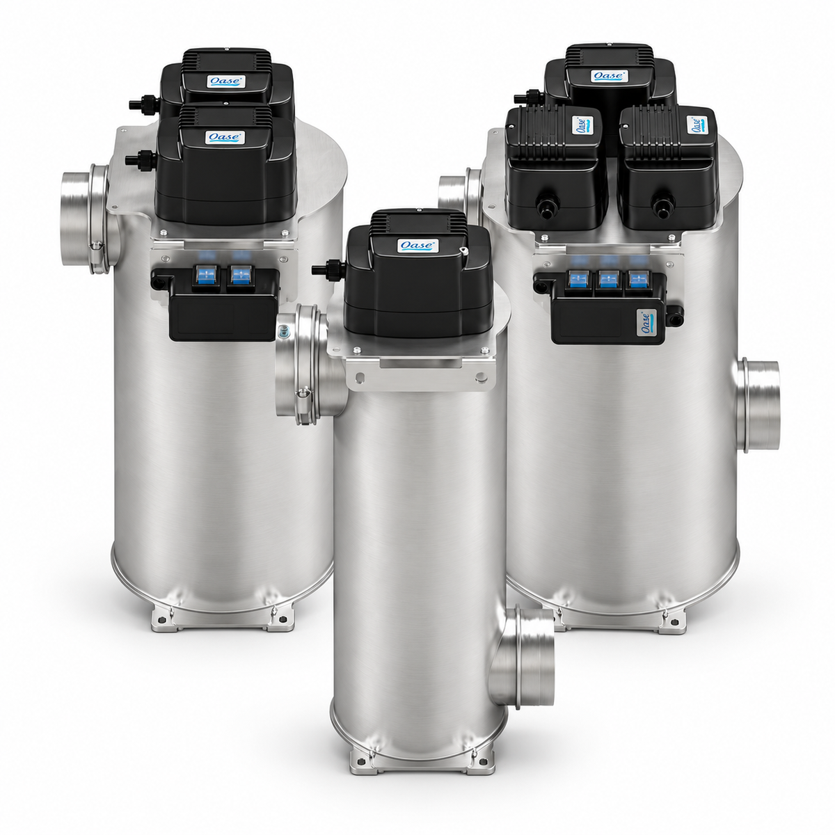 OASE Bitron Premium UVC Klärgerät Koiteich Edelstahlreaktor Schwebealgen Keimreduzierung ProfiClear Gravitationsfilter 60W 120W 180W